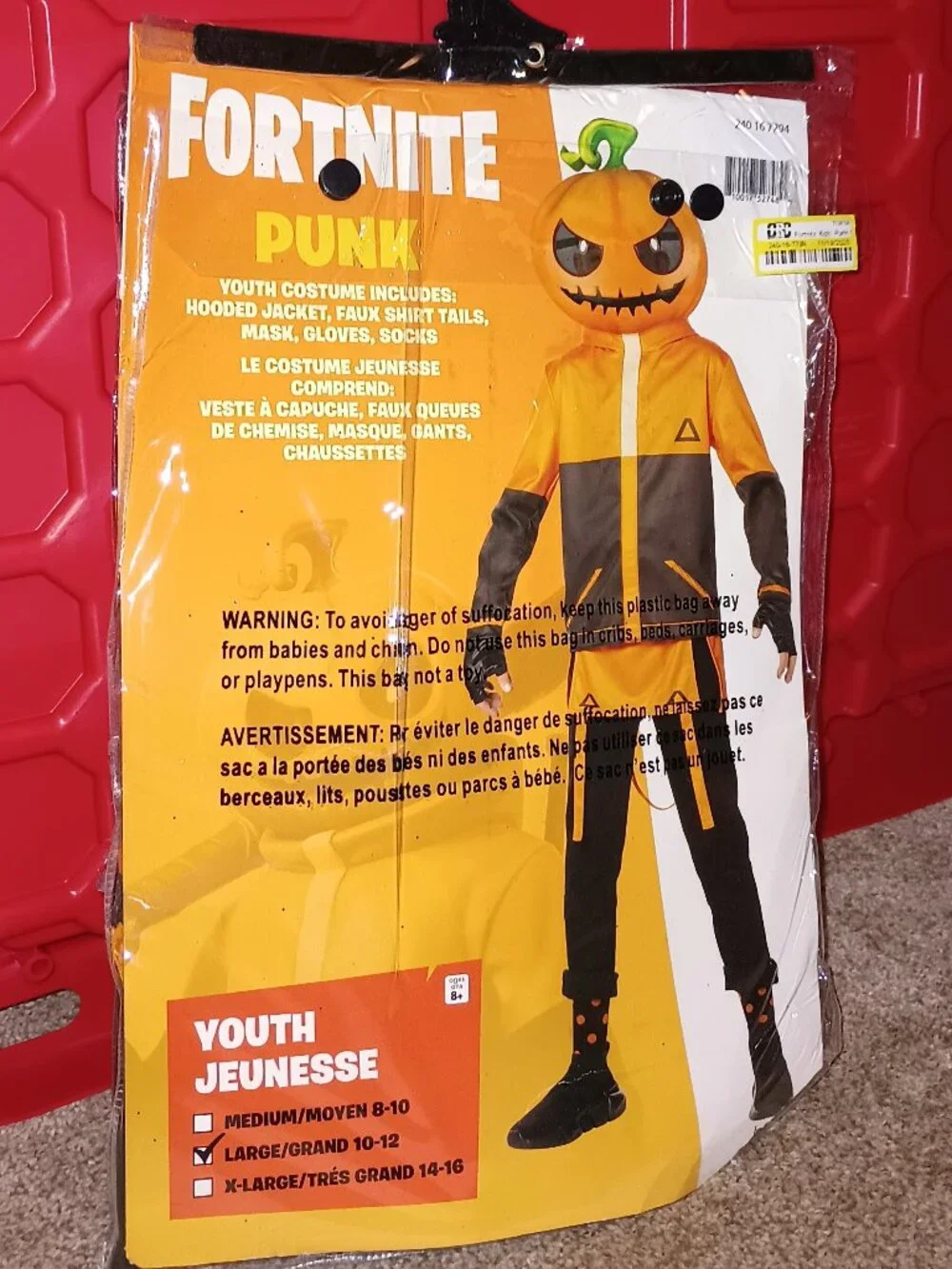 NEW Fortnite Punk Child Costume Large 10-12